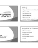 Bài giảng NET programming (2014) - Nguyễn Đạt Thông