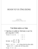 Bài giảng Phân tích và thiết kế thuật toán: Hoán vị và ứng dụng - Phạm Thế Bảo