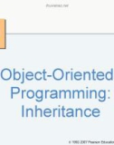 Lecture Object Oriented Programing - Chapter 9: Object-Oriented Programming: Inheritance