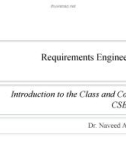 Lecture Softwarerequirementsengineering - Lecture 1: Introduction to the class and course CSE 305