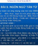 Bài giảng Cơ sở dữ liệu: Bài 9 - ThS. Vũ Văn Định