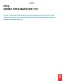 Using Adobe Dreamweaver CS5