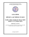 Giáo trình Lập trình căn bản (Nghề: Công nghệ kỹ thuật điều khiển và tự động hóa - Trình độ Cao đẳng) - Trường Cao đẳng Nghề An Giang