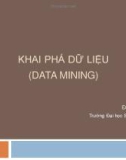 Bài giảng Khai phá dữ liệu (Data Mining): Chương 2 - Đặng Xuân Thọ