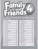 Family and Friends 4 - Testing and evaluation: Part 1