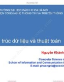 Bài giảng Cấu trúc dữ liệu và thuật toán: Chương giới thiệu - Nguyễn Khánh Phương