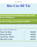 Tìm hiểu lý thuyết về Data WareHouse, Olap và BI ( Bussiness Intelligene)