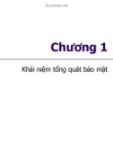 Bài giảng An toàn và bảo mật hệ thống công nghệ thông tin - Chương 1: Khái niệm tổng quát bảo mật