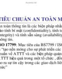 TIÊU CHUẨN AN TOÀN MẠNG