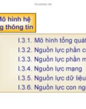 Mô hình hệ thống thông tin