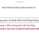 Bài giảng Phát triển hệ thống thông tin kinh tế: Chương 2 - Học viện Ngân hàng