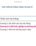 Bài giảng Phát triển hệ thống thông tin kinh tế: Chương 4.2 - Học viện Ngân hàng