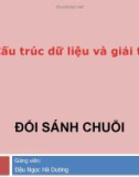 Bài giảng Cấu trúc dữliệu và giải thuật: Đối sánh chuỗi - Đậu Ngọc Hà Dương