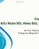 Bài giảng Cấu trúc dữ liệu: Chương 5 - ThS. Thiều Quang Trung (2018)