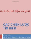 Bài giảng Cấu trúc dữ liệu và giải thuật - Chương 5: Các chiến lược tìm kiếm