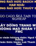 BÁO CÁO ĐỀ TÀI TỐT NGHIỆP XÂY DỰNG TRANG WEB THƯƠNG MẠI ĐIỆN TỬ FMC