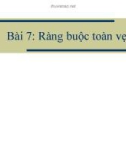 Ràng buộc toàn vẹn tròn cơ sở dữ liệu