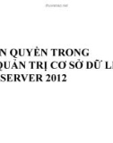 Bài giảng Phân quyền trong hệ quản trị cơ sở dữ liệu SQL server 2012