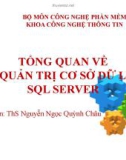 Bài giảng Cơ sở dữ liệu: Tổng quan về hệ quản trị cơ sở dữ liệu SQL server - ThS. Nguyễn Ngọc Quỳnh Châu