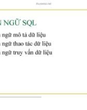 Bài giảng về Ngôn ngữ SQL