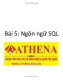 Bài giảng Cơ sở dữ liệu: Bài 5 - Trung tâm Athena