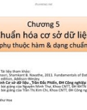 Bài giảng môn học Hệ cơ sở dữ liệu: Chương 5 - Nguyễn Như Hoa