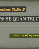 Hệ Quản Trị CSDL