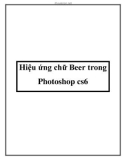 Hiệu ứng chữ Beer trong Photoshop cs6