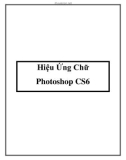 Hiệu Ứng Chữ Photoshop CS6