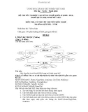 Đề thi tốt nghiệp cao đẳng nghề khoá II (năm 2008 - 2011) nghề Quản trị cơ sở dữ liệu môn thi lý thuyết nghề - Mã đề thi: QTCSDL-LT08