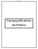 Ứng dụng miễn phí hay cho Windows