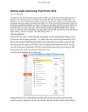 Những tuyệt chiêu trong Powerpoint 2010