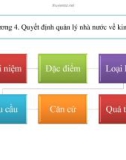 Chương 4. Quyết định quản lý nhà nước về kinh tế.