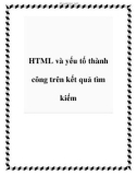 HTML và yếu tố thành công trên kết quả tìm kiếm