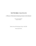 Network Calculus: A Theory of Deterministic Queuing Systems for the Internet