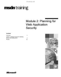 Module 2: Planning for Web Application Security