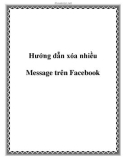 hướng dẫn xóa nhiều message trên fac