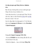 Cài đặt gói ngôn ngữ Tiếng Việt cho vBulletin 4.0.x