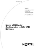 Nortel VPN Router Configuration — SSL VPN Services