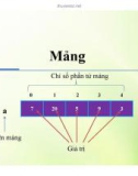 Bài giảng Kỹ thuật lập trình Java - Chương 5: Mảng