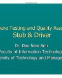 Lecture Software testing and quality assurance: Lecture 7 - TS. Đào Nam Anh