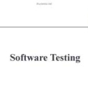 Bài giảng Công nghệ phần mềm: Software Testing - Nguyễn Thị Cẩm Hương