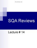 Software Quality Assurance: Lecture 14 - Dr. Ghulam Ahmad Farrukh