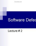 Software Quality Assurance: Lecture 2 - Dr. Ghulam Ahmad Farrukh