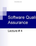 Software Quality Assurance: Lecture 4 - Dr. Ghulam Ahmad Farrukh