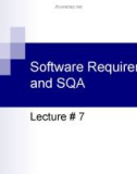 Software Quality Assurance: Lecture 7 - Dr. Ghulam Ahmad Farrukh