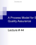 Software Quality Assurance: Lecture 44 - Dr. Ghulam Ahmad Farrukh