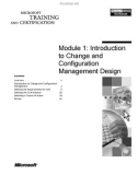 Module 1: Introduction to Change and Configuration Management Design