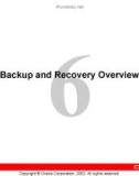 Backup and Recovery Overview