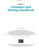 Grammar and writing handbook Grade 1